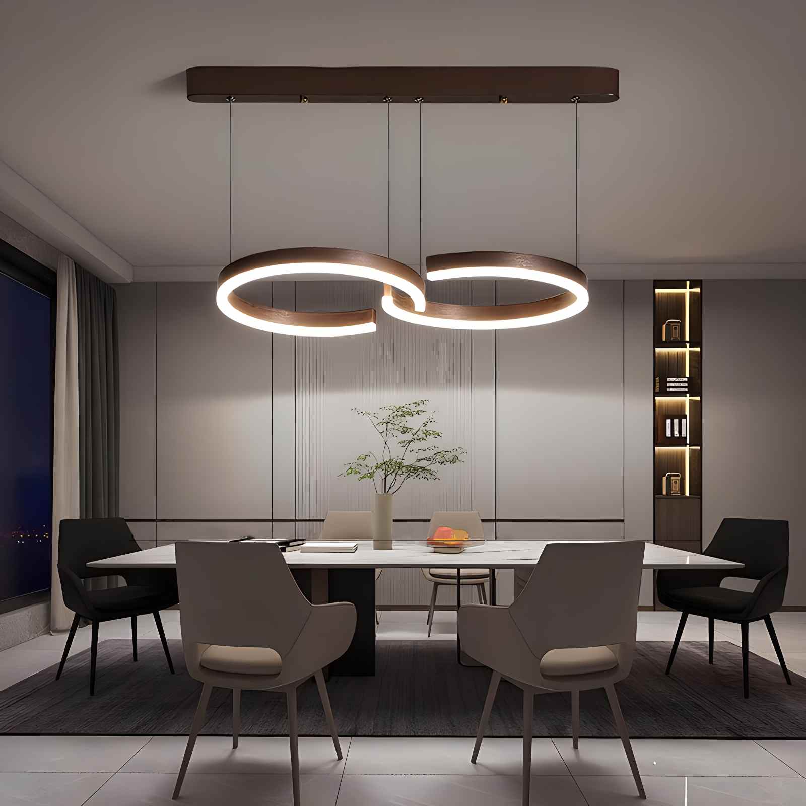 Antizer Nordic Light Luxury Double C Pendant Light