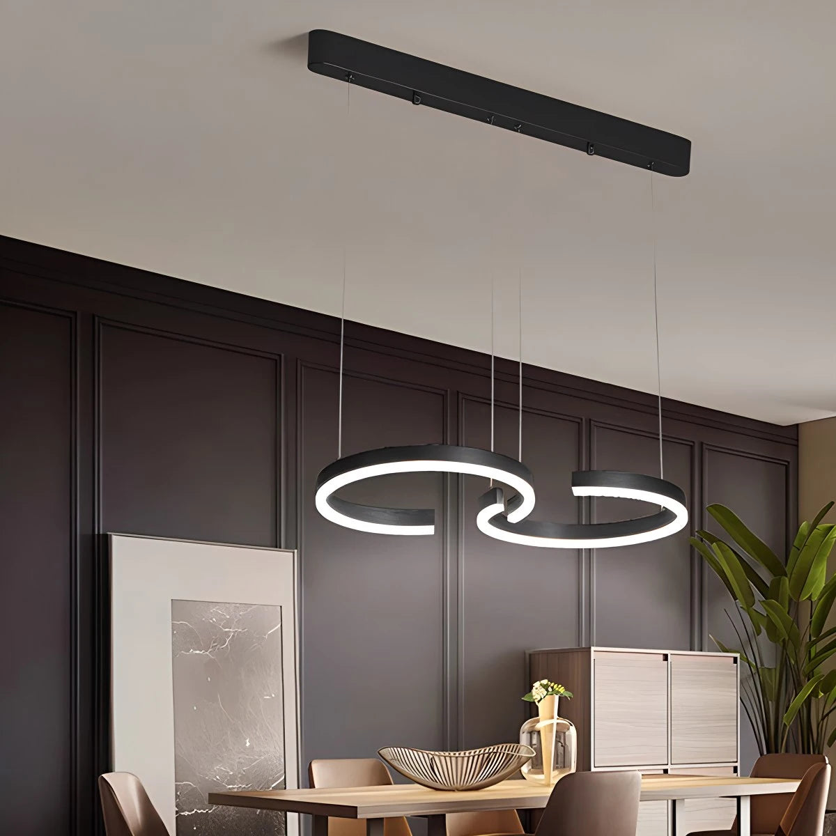 Antizer Nordic Light Luxury Double C Pendant Light