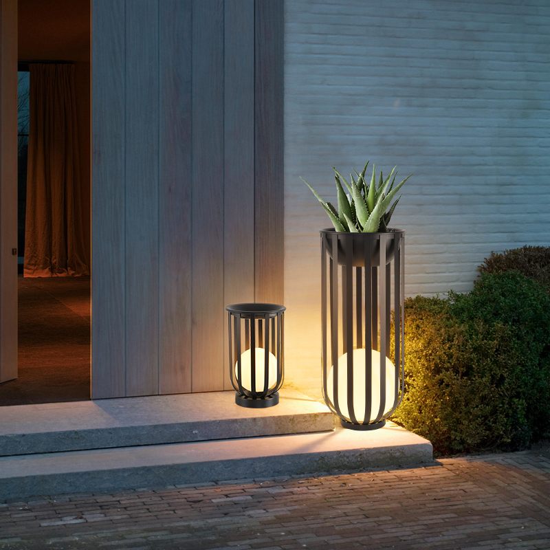 Antizer Solar Flower Stand Outdoor Floor Lamp