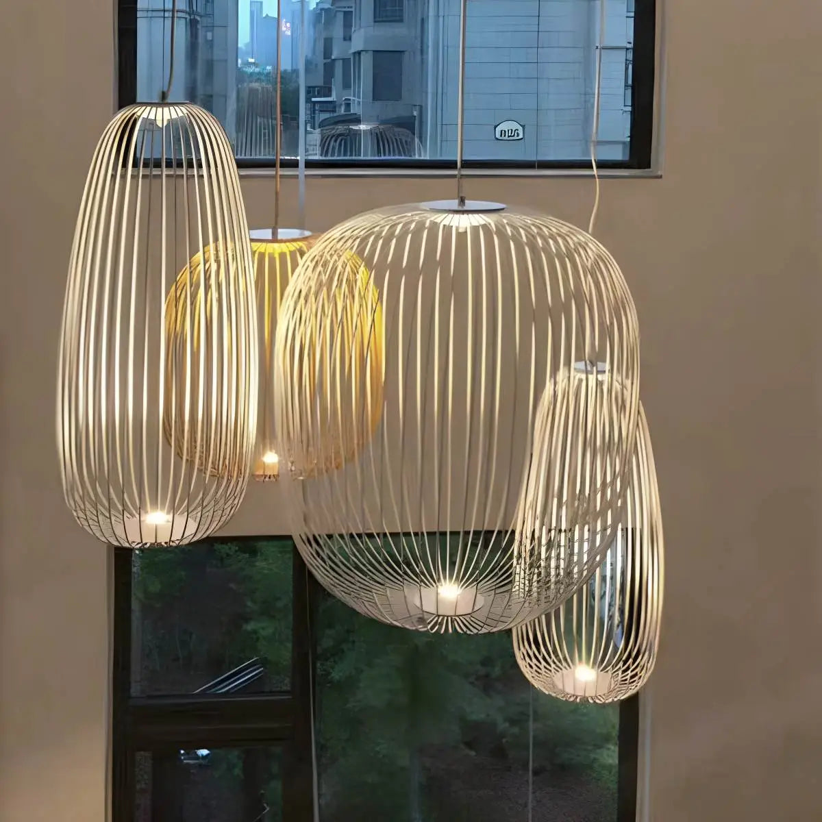 bird cage pendant light