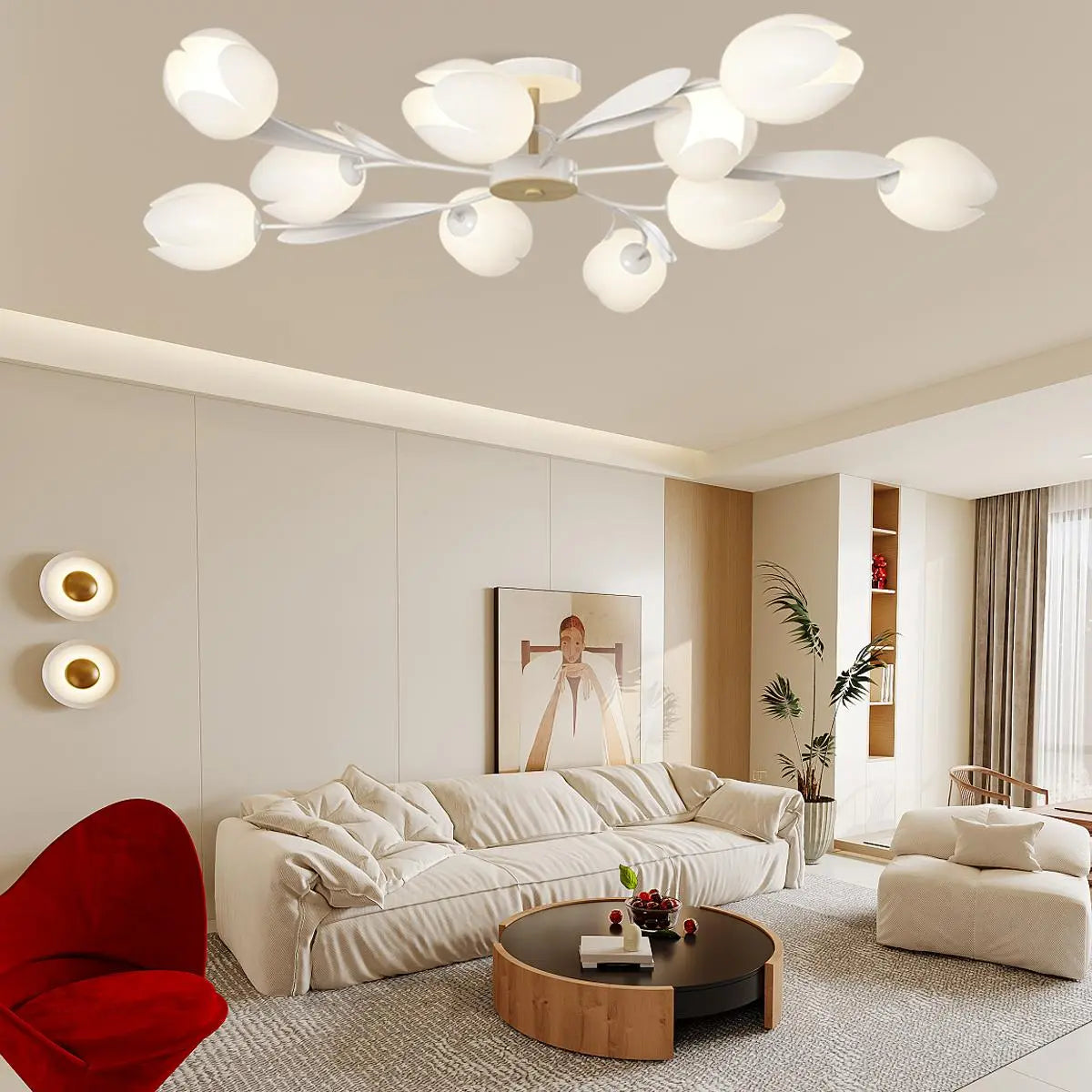 Antizer Magnolia Bud Living Room Chandelier
