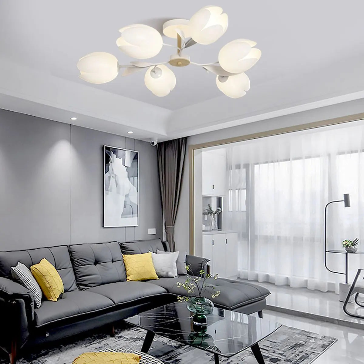 Antizer Magnolia Bud Living Room Chandelier