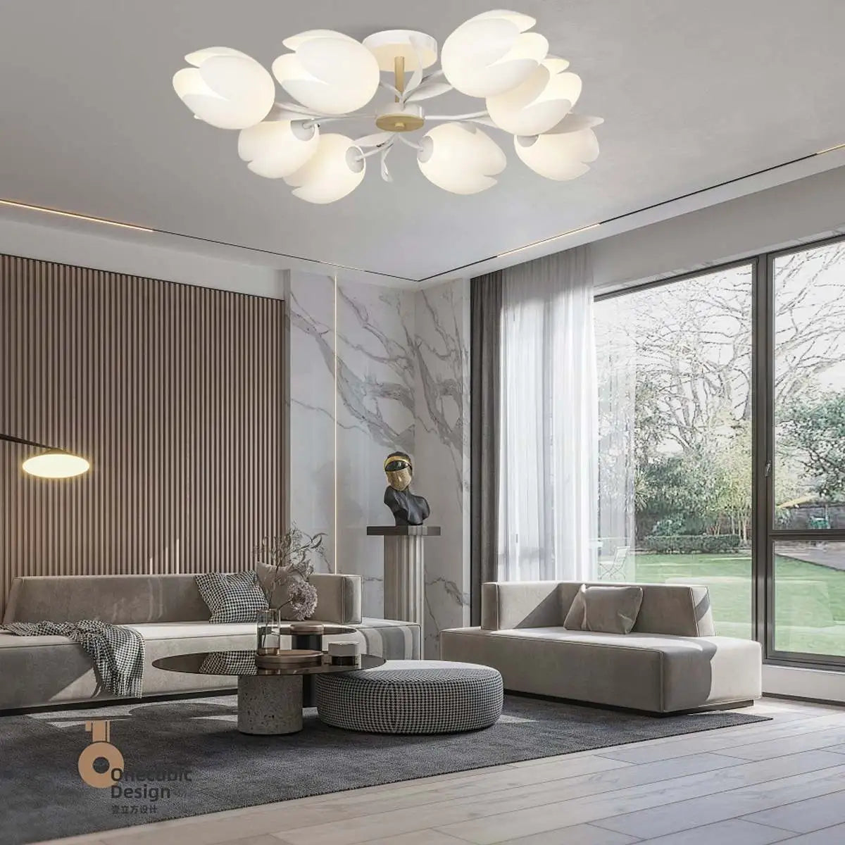Antizer Magnolia Bud Living Room Chandelier