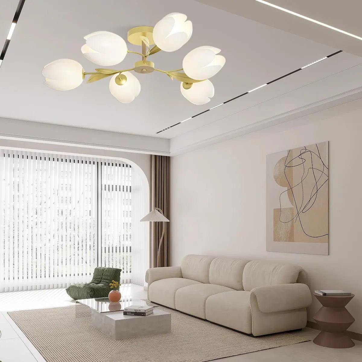Antizer Magnolia Bud Living Room Chandelier