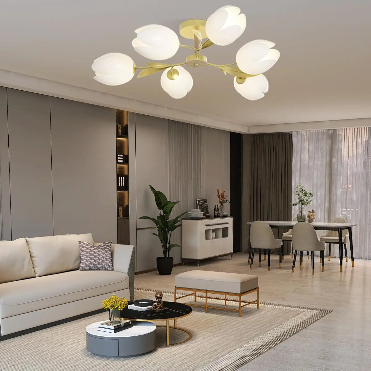 Antizer Magnolia Bud Living Room Chandelier