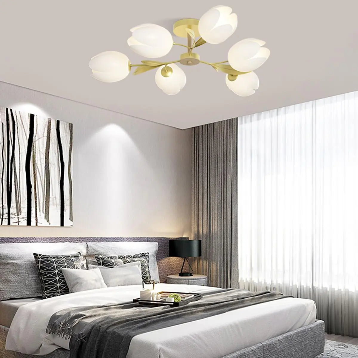 Antizer Magnolia Bud Living Room Chandelier
