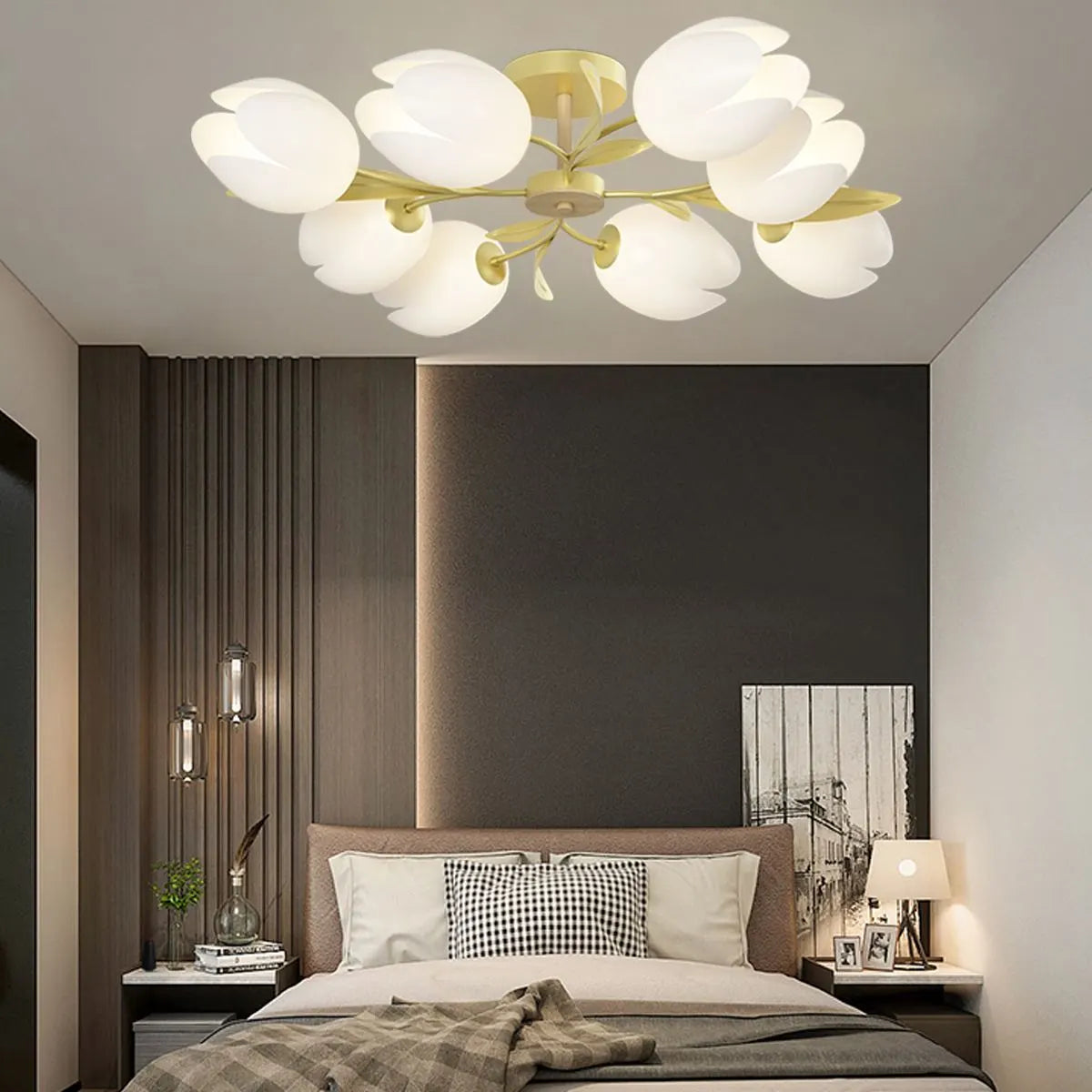 Antizer Magnolia Bud Living Room Chandelier