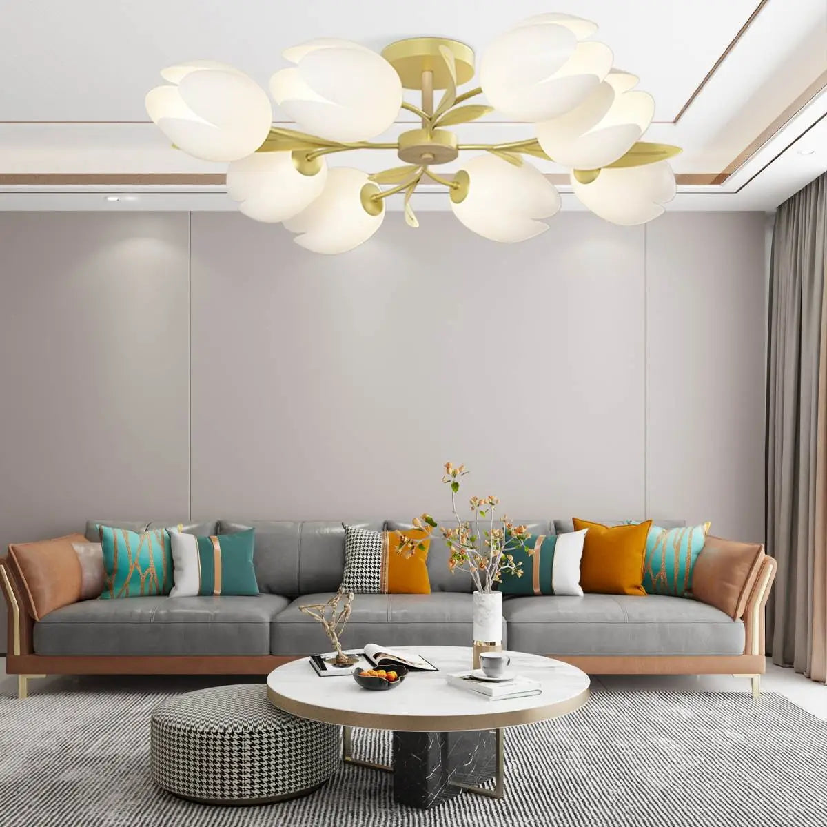 Antizer Magnolia Bud Living Room Chandelier