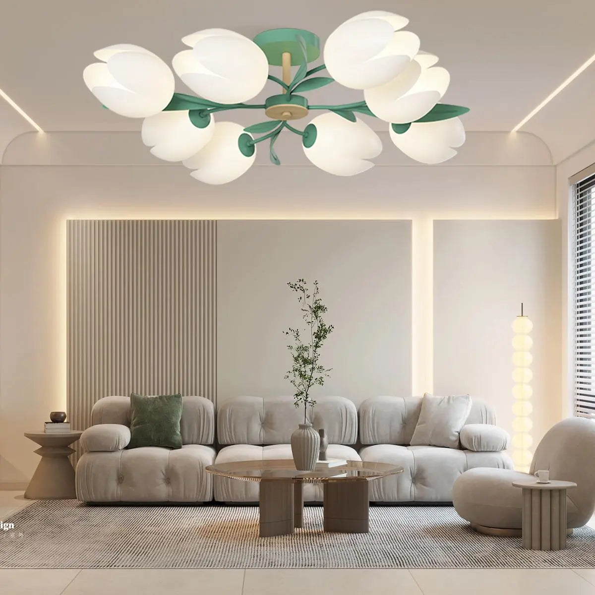Antizer Magnolia Bud Living Room Chandelier