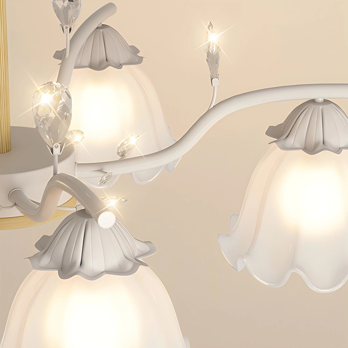 Antizer Creative Lily of the Valley Flower Chandelier