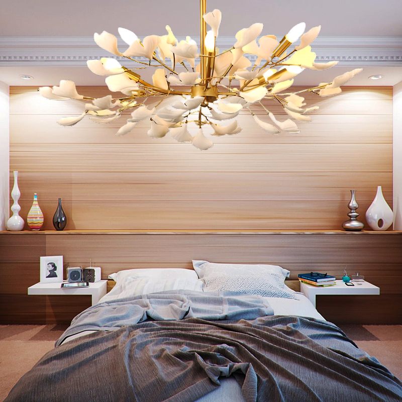 Antizer Ginkgo Chandelier-A for Bedroom Living Room