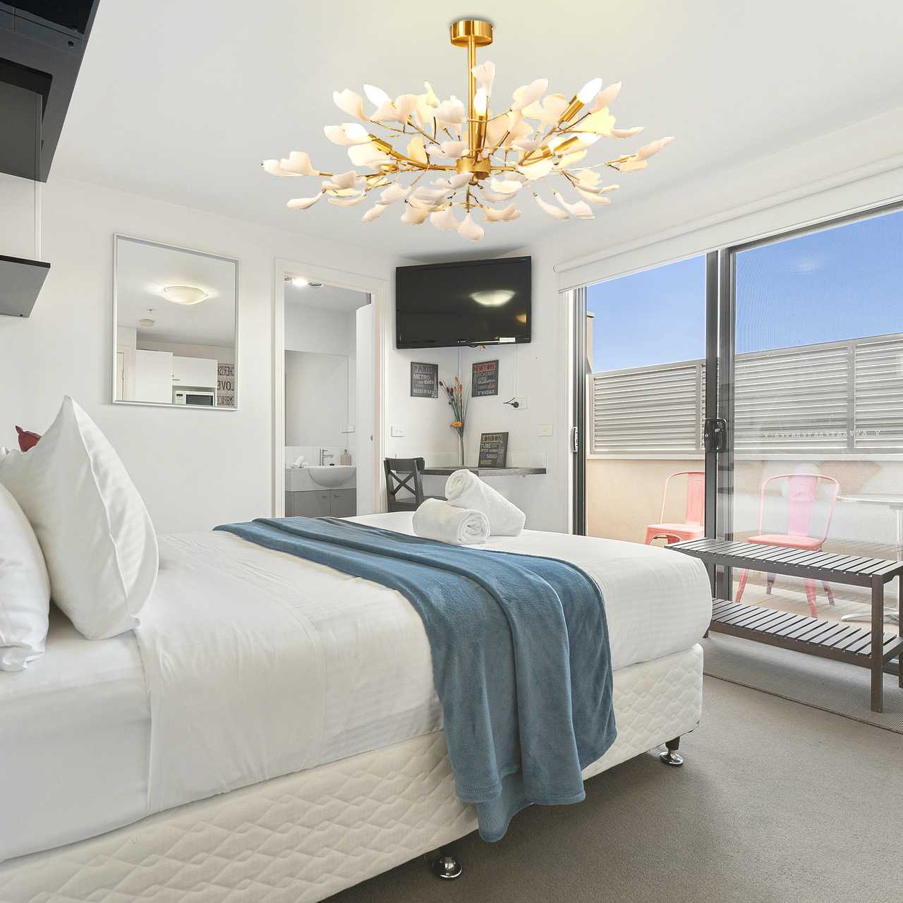 Antizer Ginkgo Chandelier-A for Bedroom Living Room