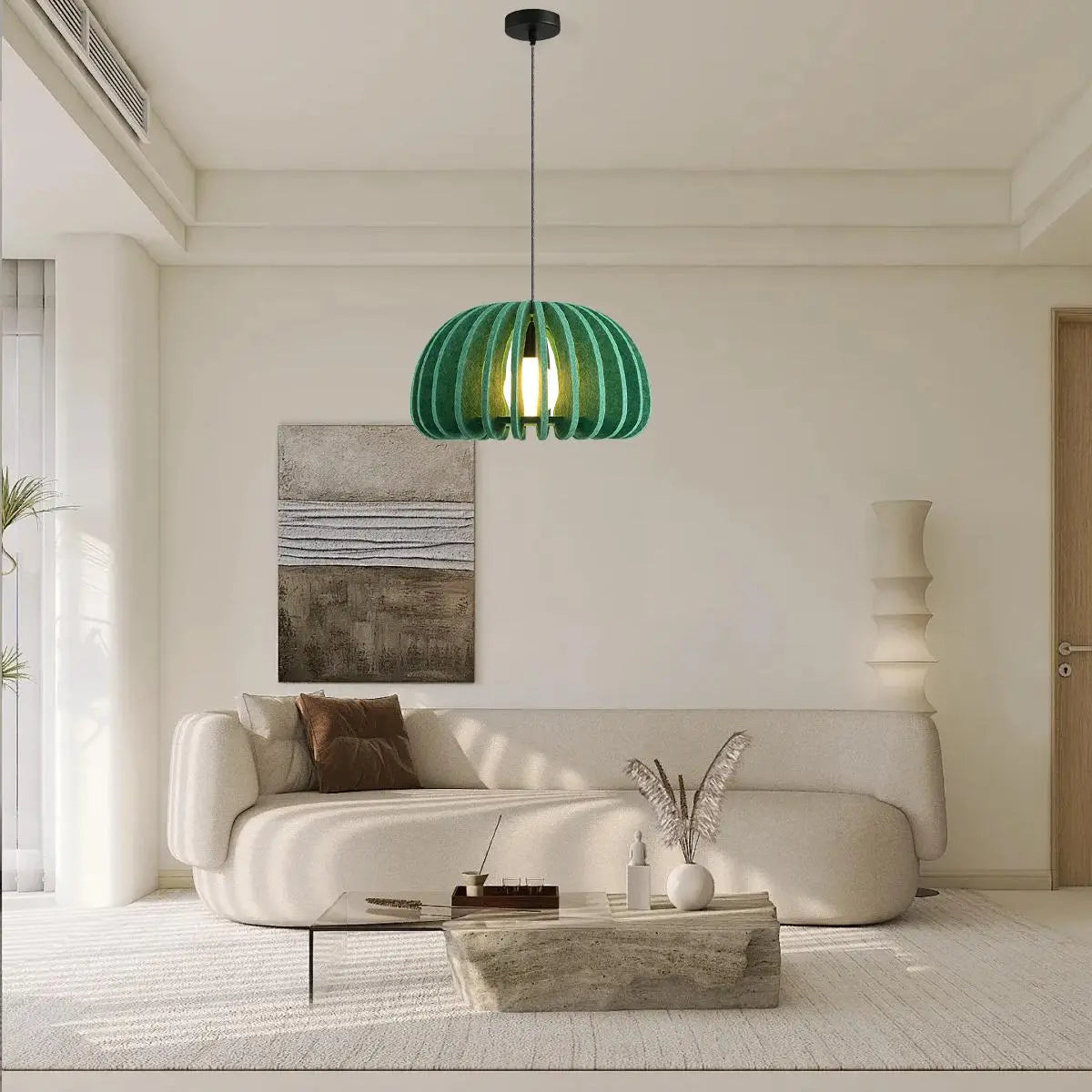 felt acoustic pendant light for living room