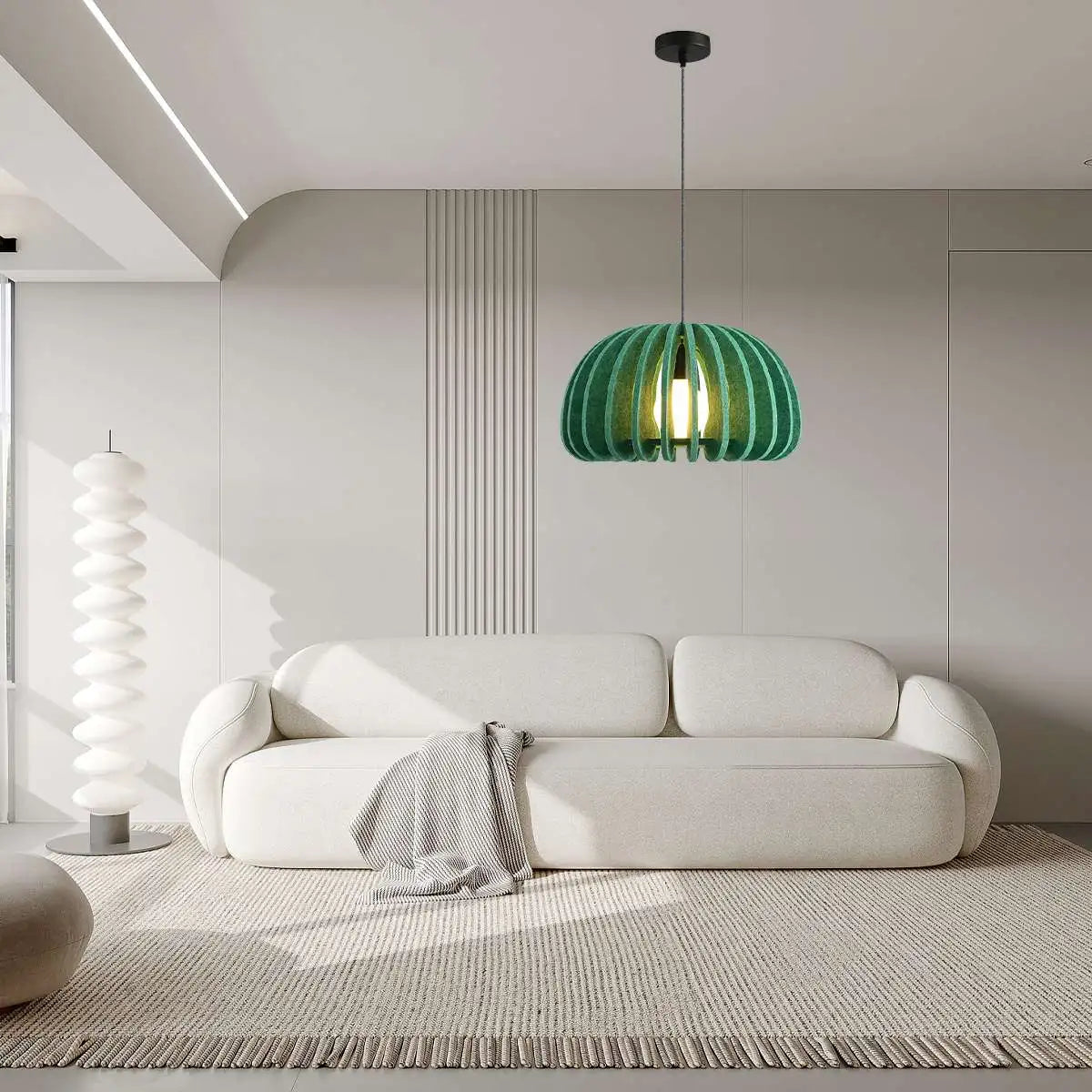 felt acoustic pendant light for living room