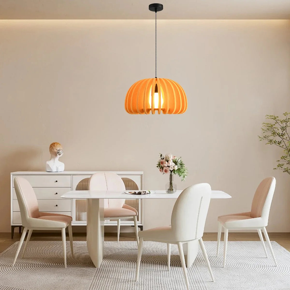felt acoustic pendant light for dining room