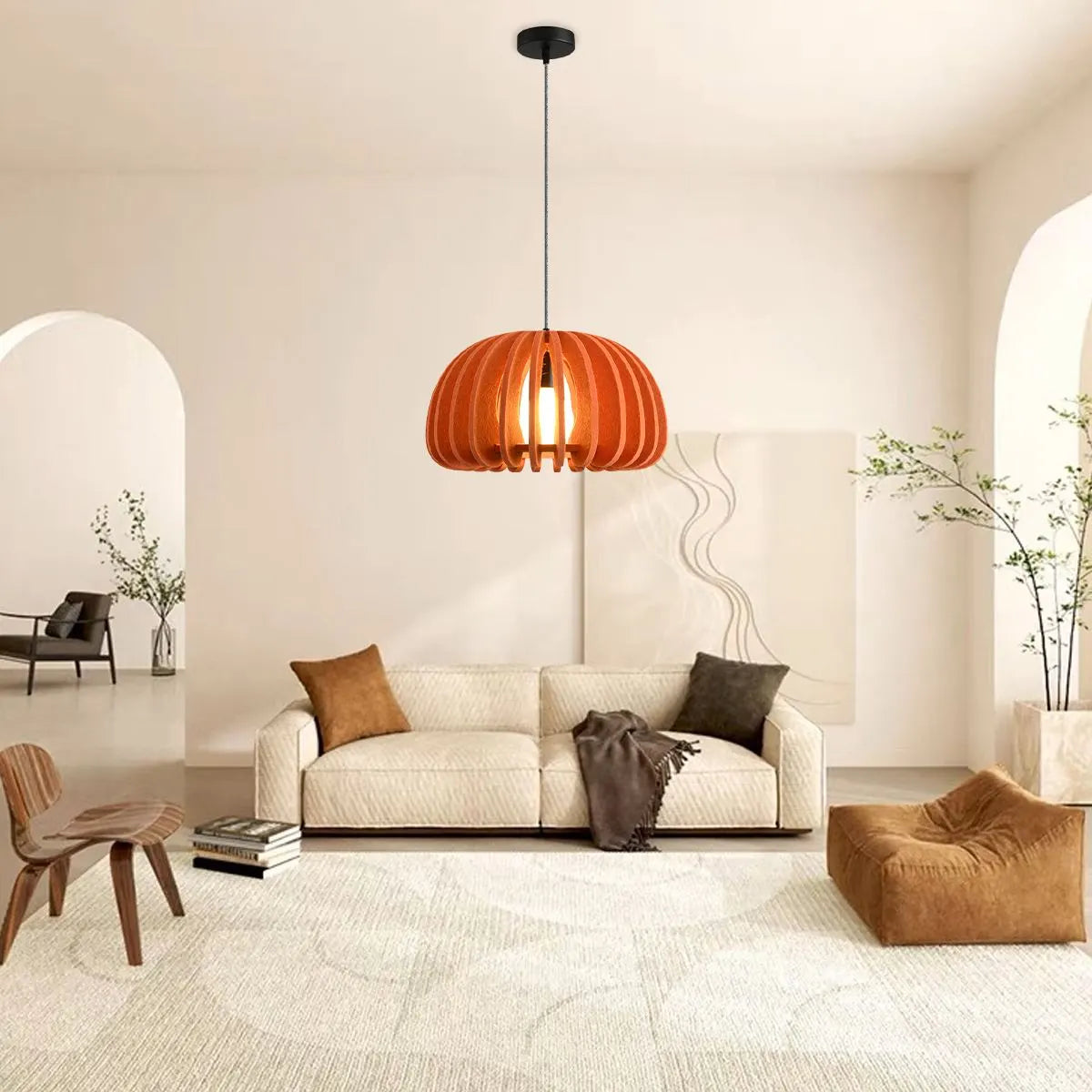 felt acoustic pendant light for dining room