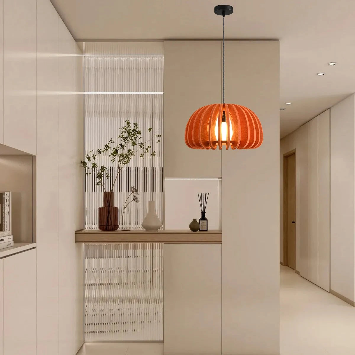 felt acoustic pendant light