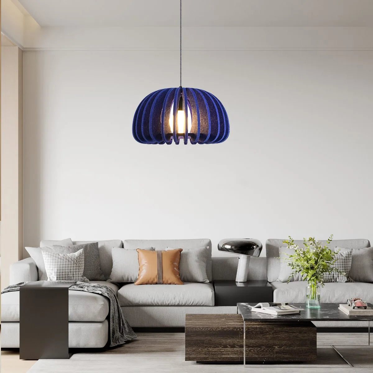 felt acoustic pendant light for living room