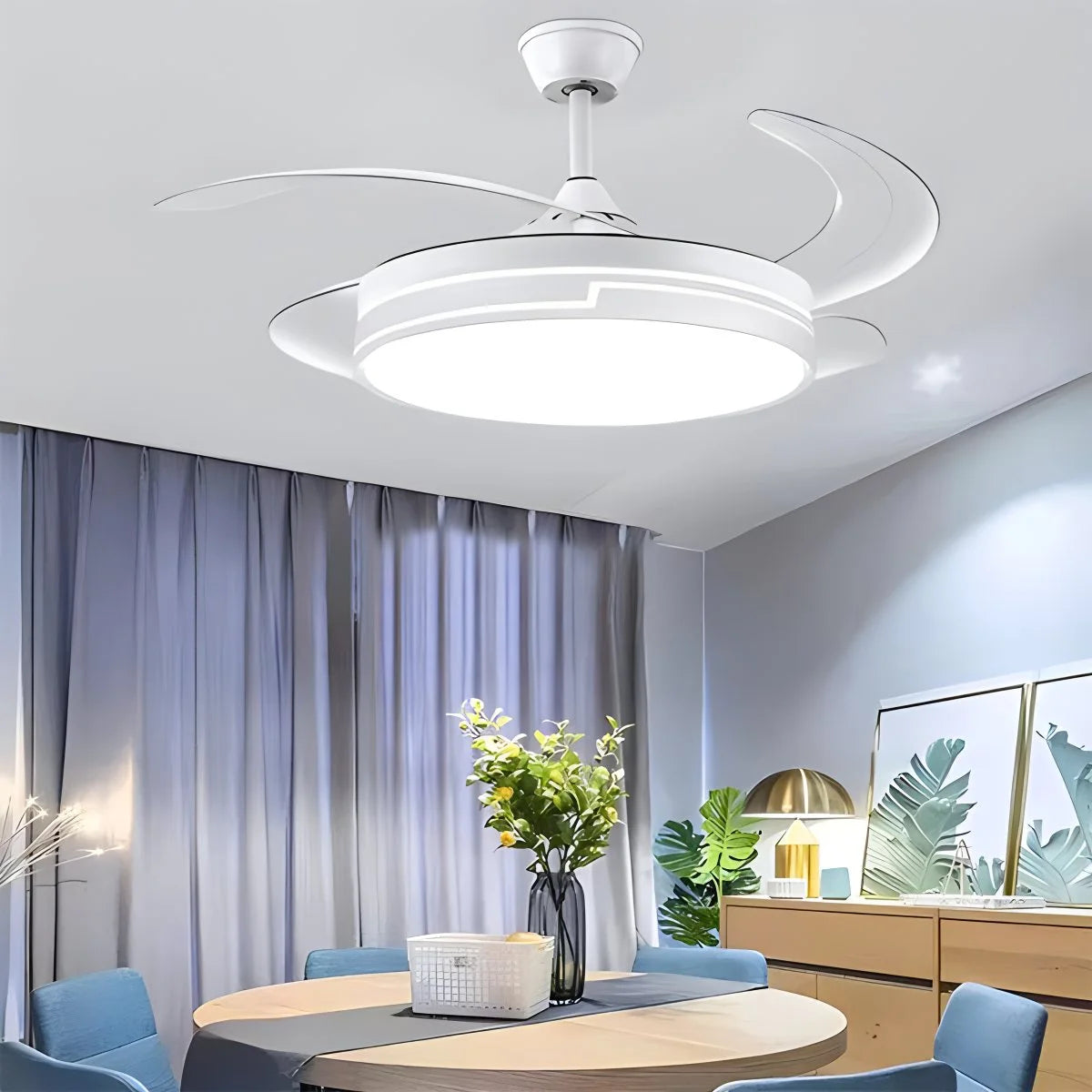 Antizer Remote Minimalist Hugger Ceiling Fan