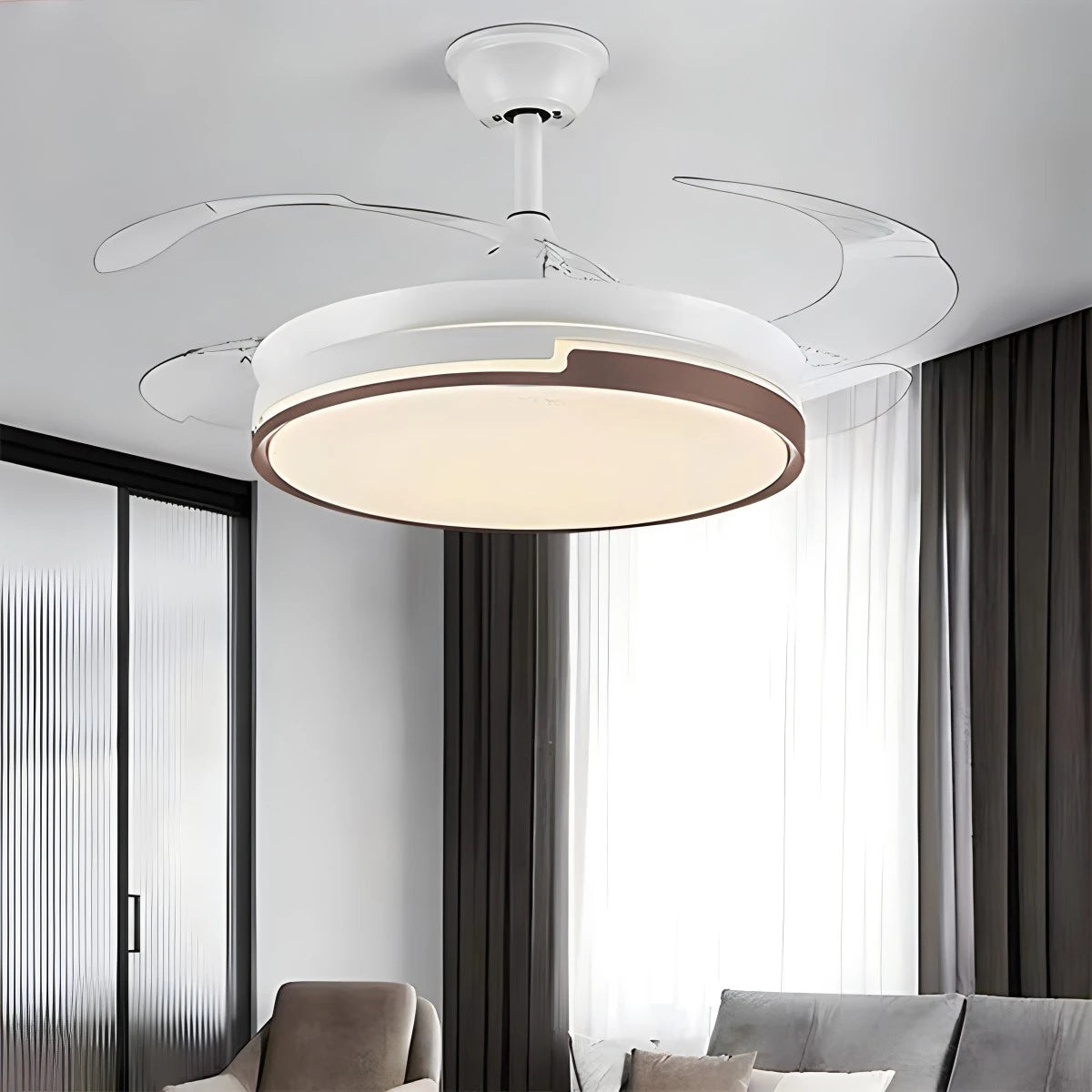 Antizer Remote Minimalist Hugger Ceiling Fan