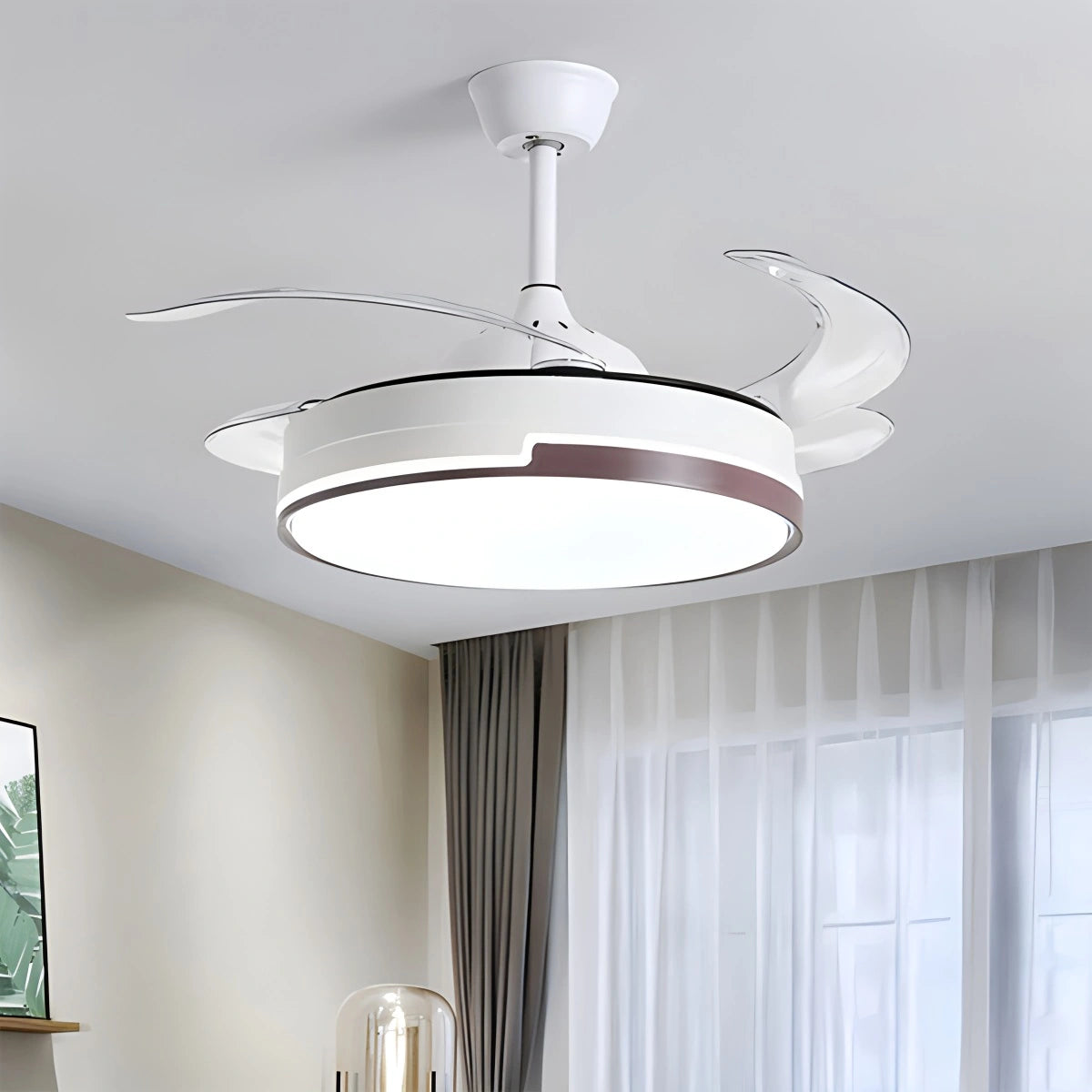 Antizer Remote Minimalist Hugger Ceiling Fan