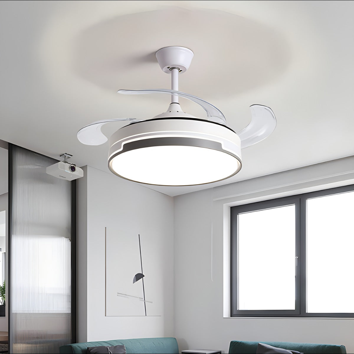 Antizer Remote Minimalist Hugger Ceiling Fan
