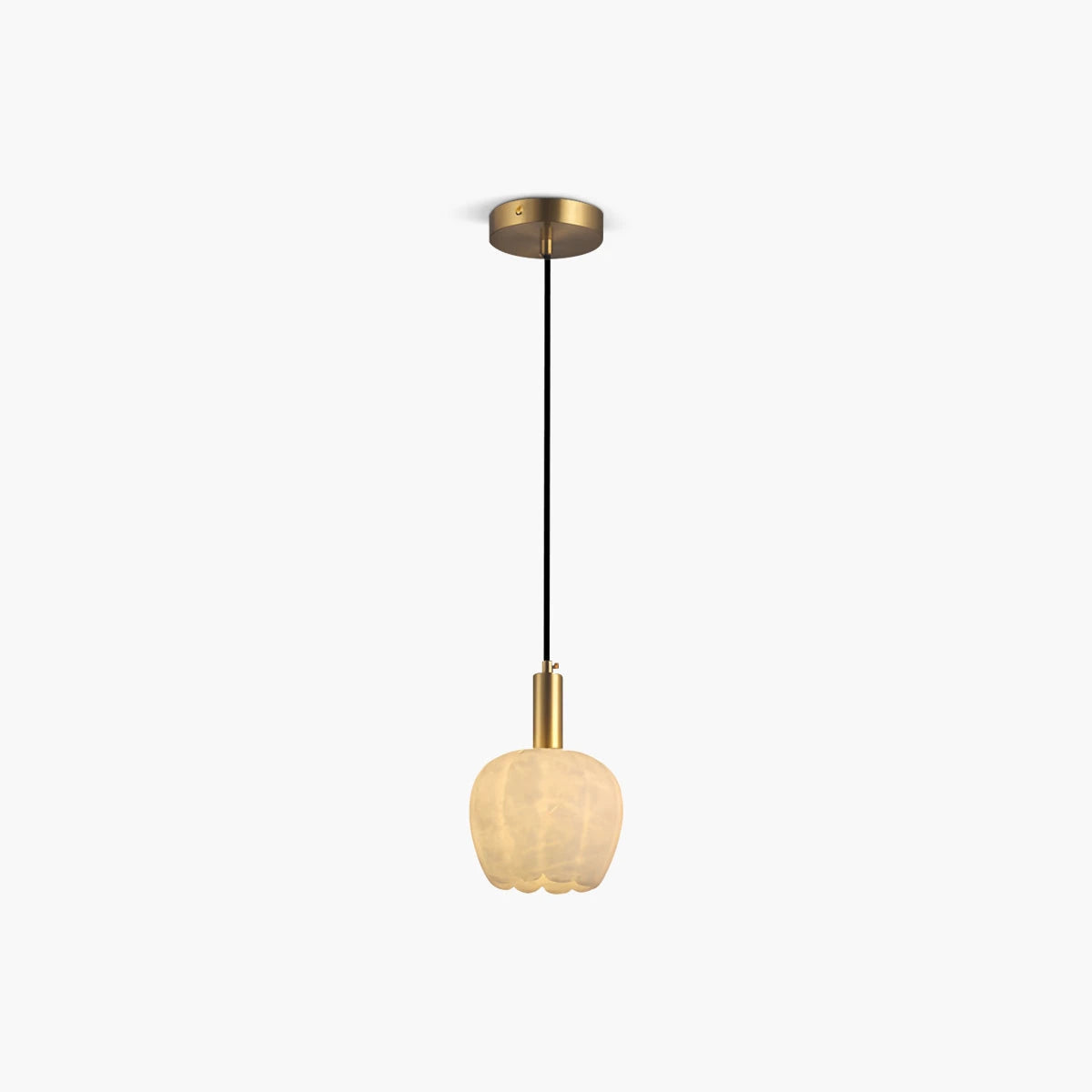 Antizer Flower Bud Shaped Spanish Alabaster Pendant Light