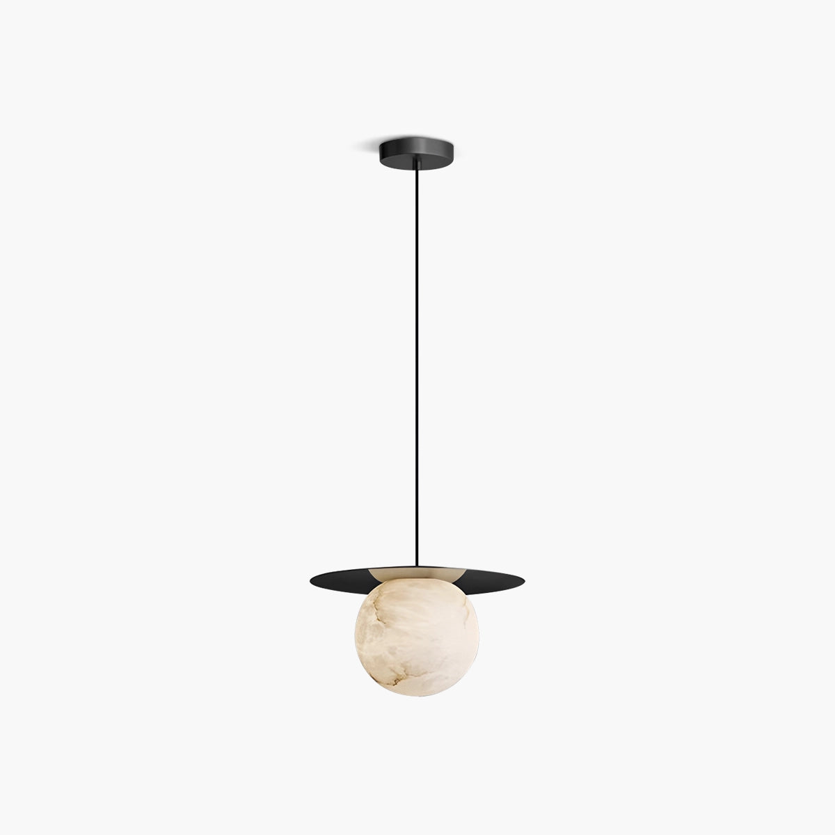 Antizer Luxury Spherical Natural Spanish Alabaster Pendant Light
