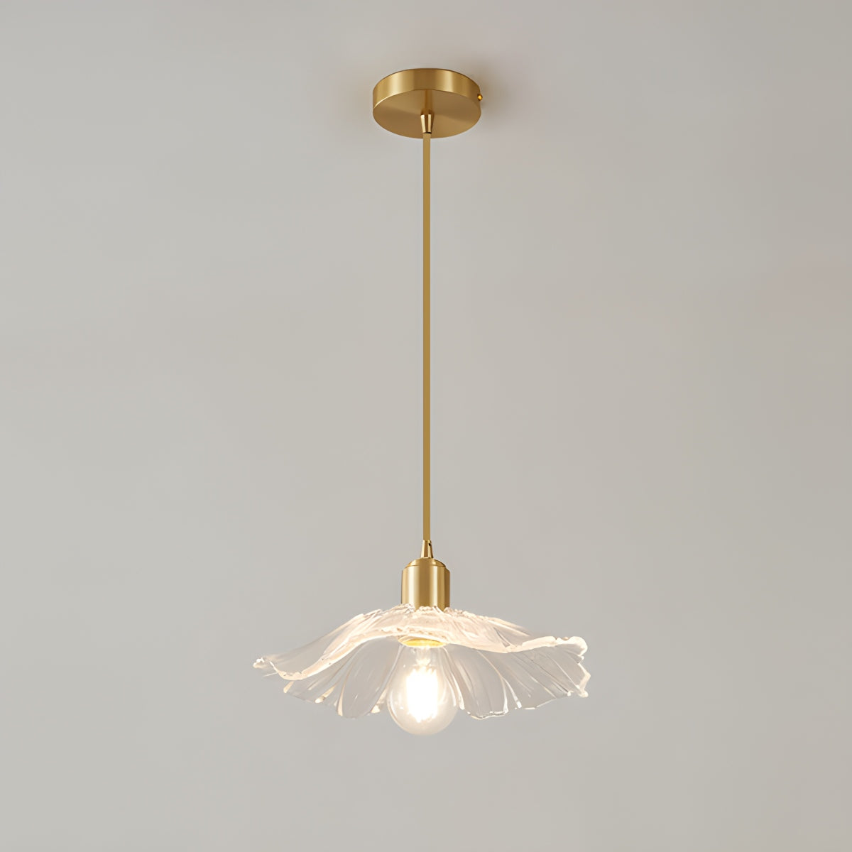Antizer European Style Copper Glass Ceiling Lamp-J Style B Warm Light
