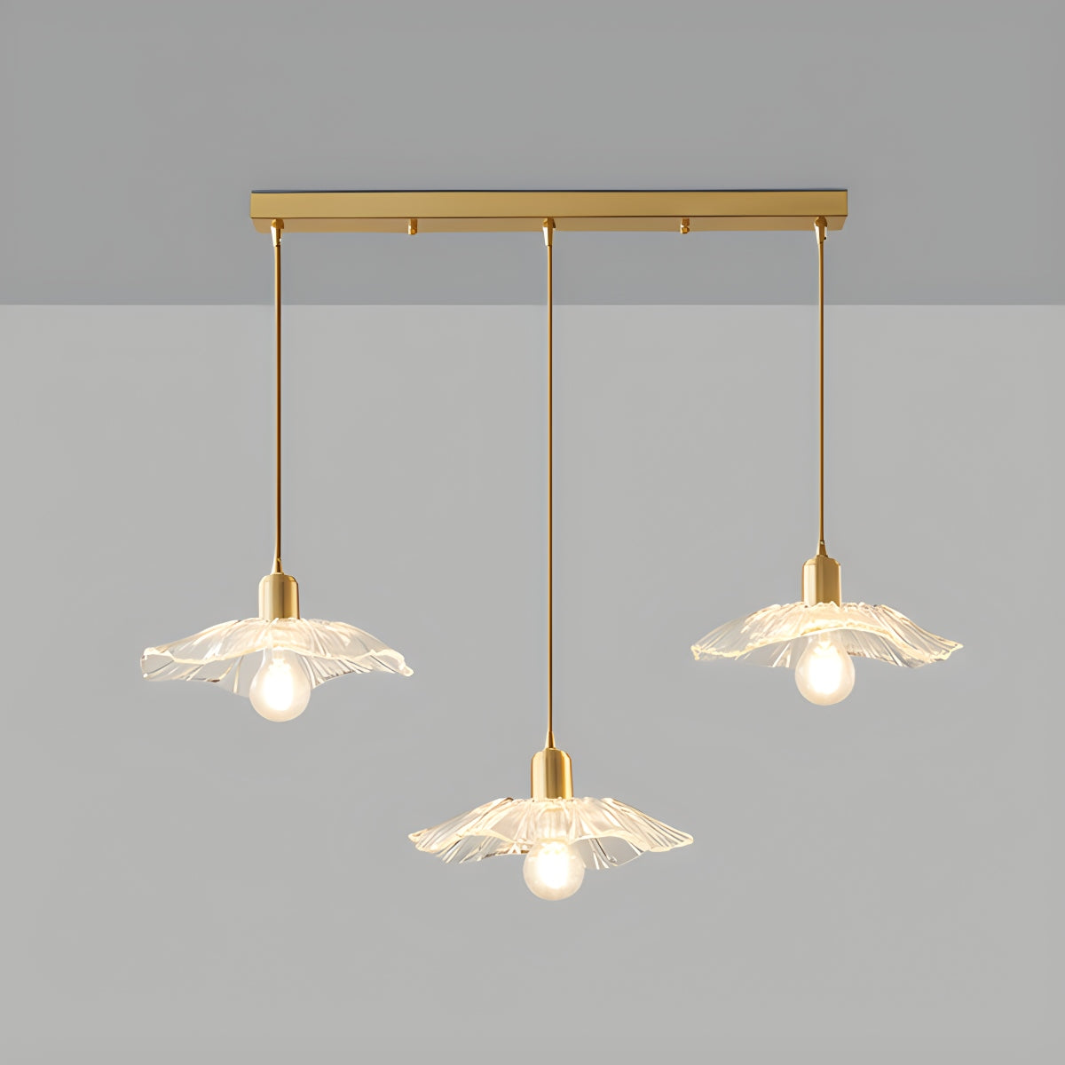 Antizer European Style Copper Glass Ceiling Lamp-J Style C Warm Light