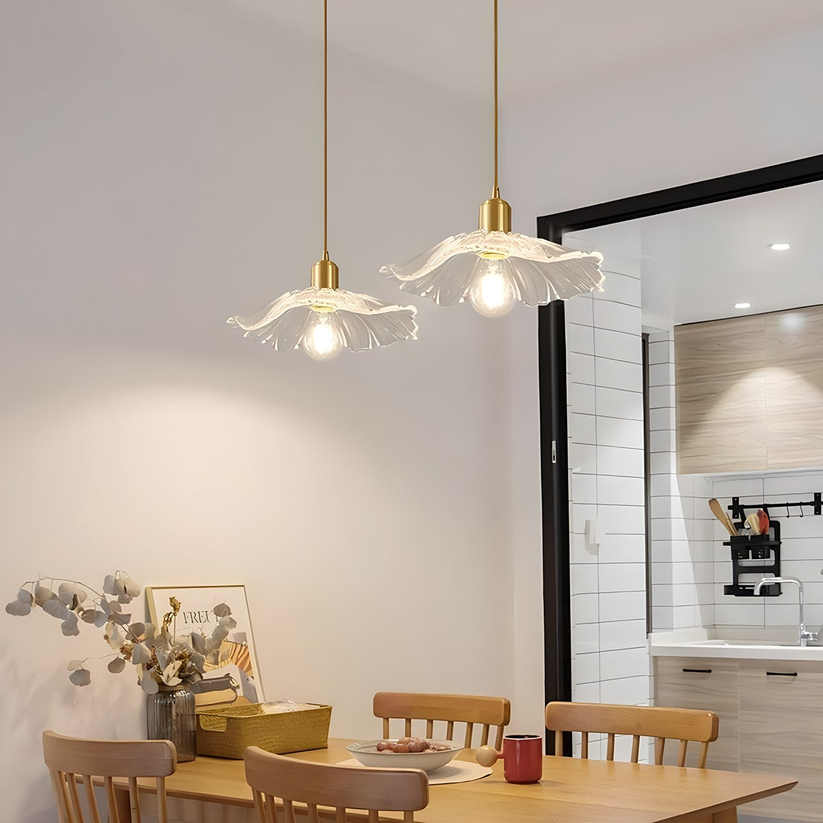 Antizer European Style Copper Glass Ceiling Lamp-J