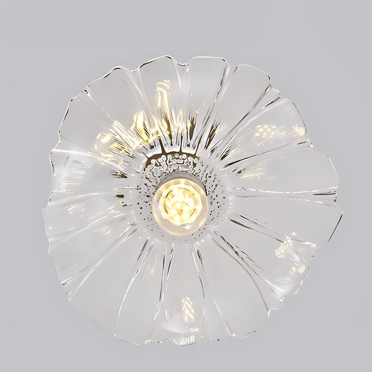Antizer European Style Copper Glass Ceiling Lamp-J
