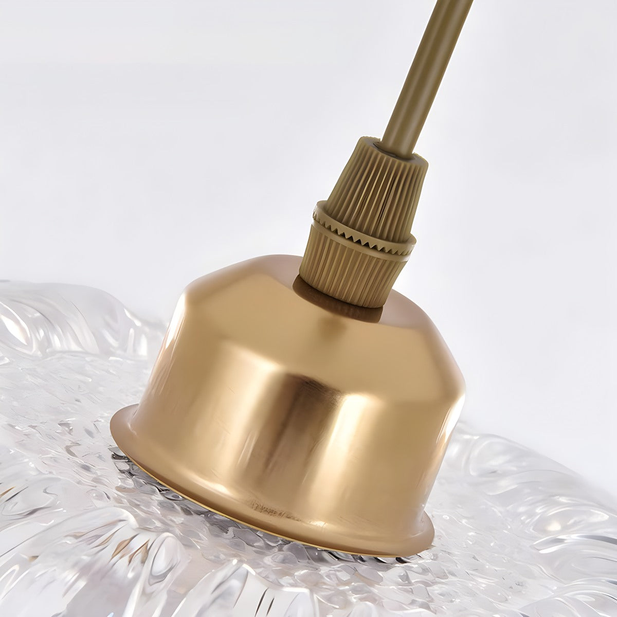 Antizer European Style Copper Glass Ceiling Lamp-J