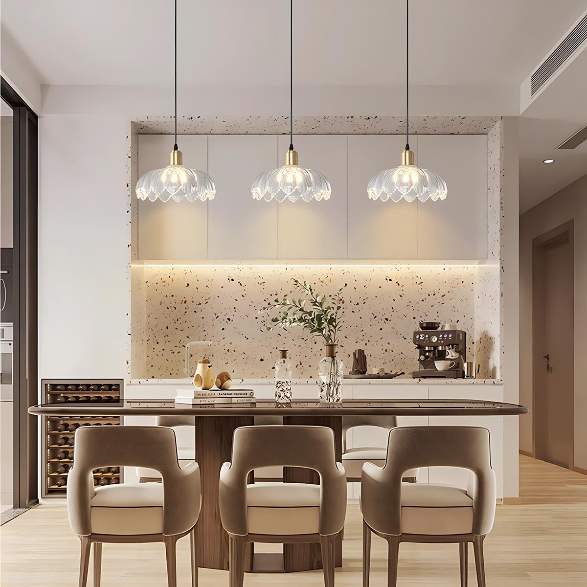 Antizer European Style Copper Glass Ceiling Lamp-H