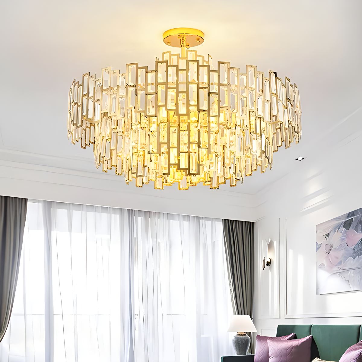 Antizer Lucienne Crystal Chandelier for Living Room