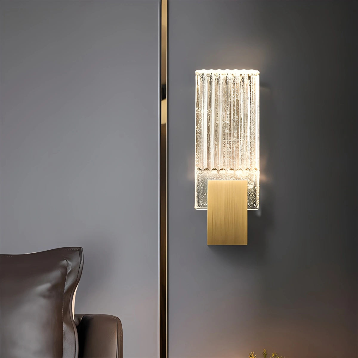 Antizer Crystal Glass Luxury Wall Sconce Style C 3 Colors