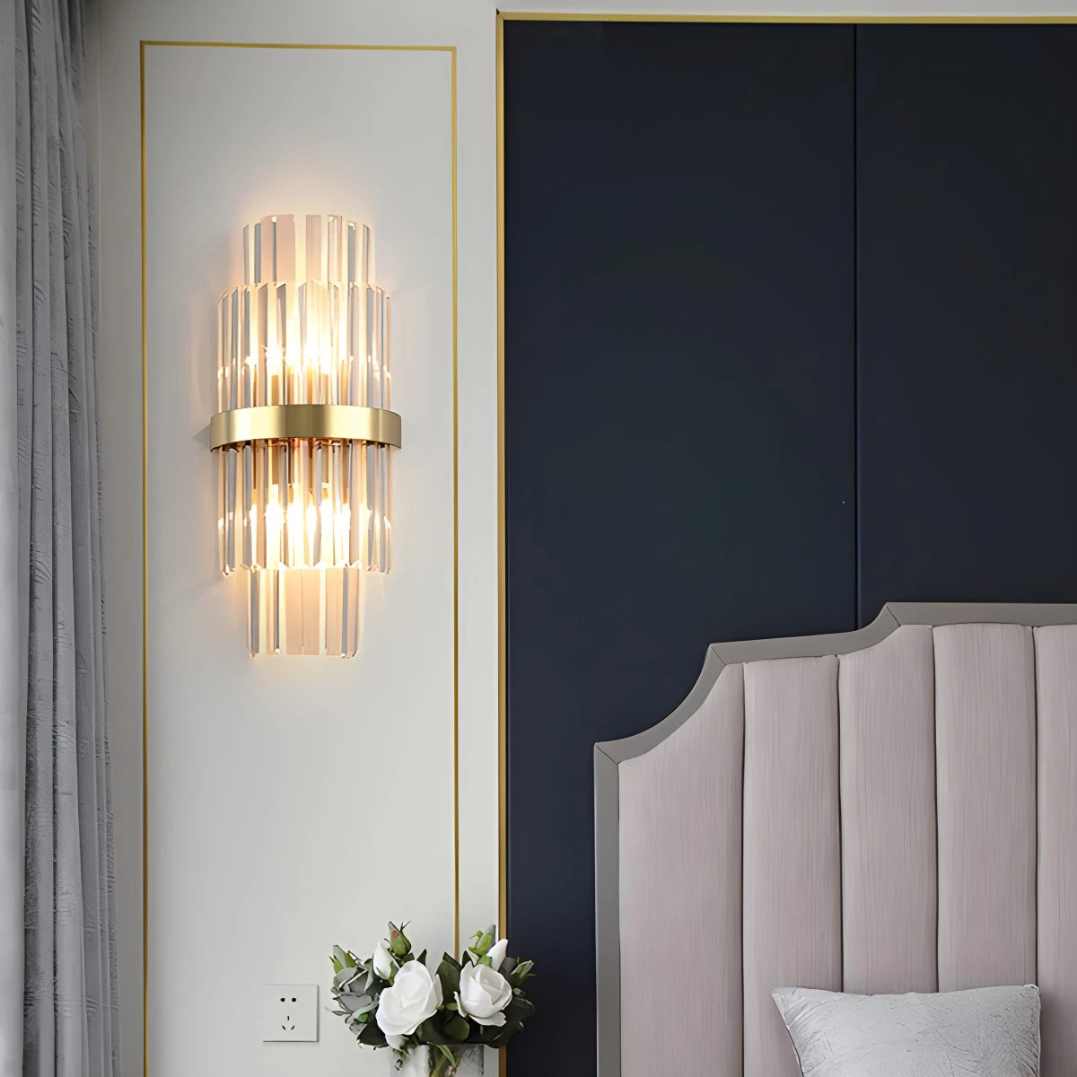 Antizer Crystal Glass Luxury Wall Sconce