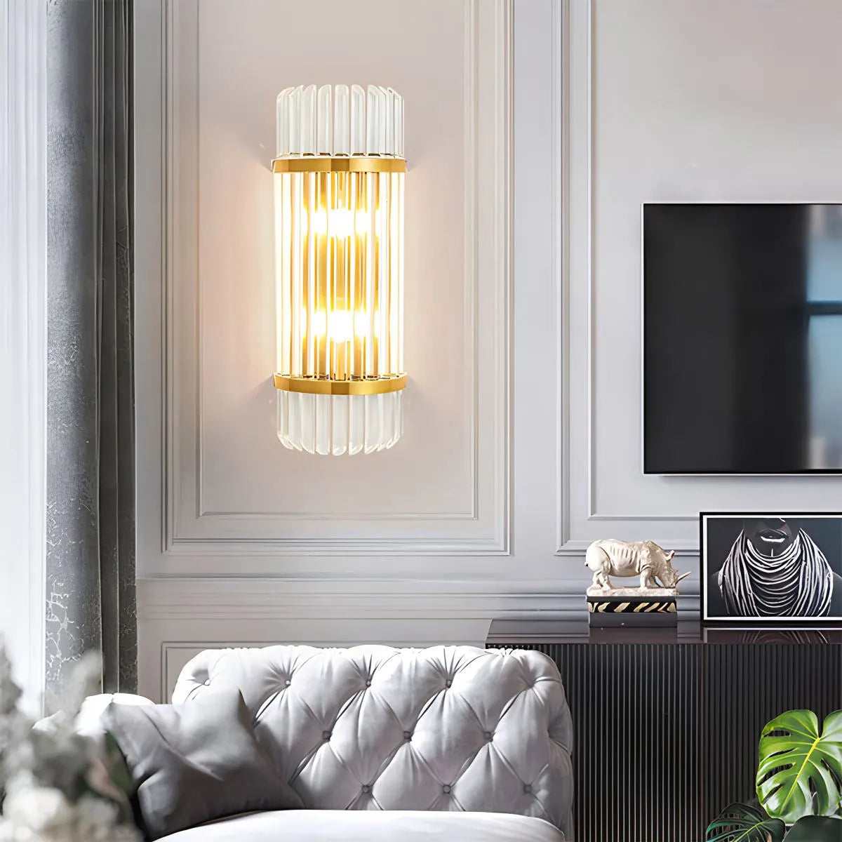 Antizer Crystal Glass Luxury Wall Sconce Style G 3 Colors