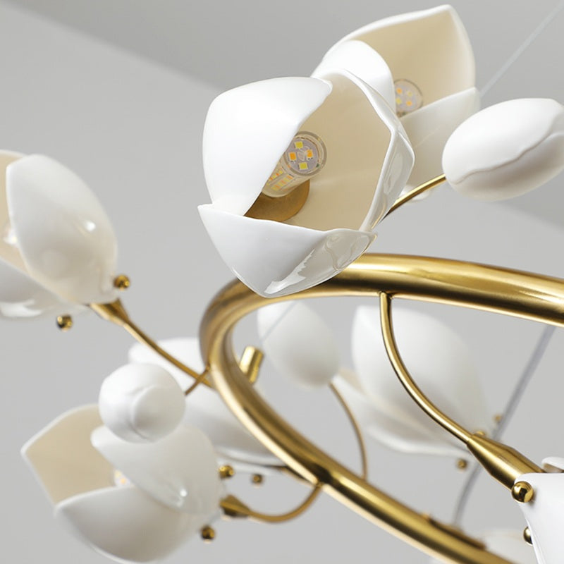 Antizer Ceramics Magnolia Chandelier