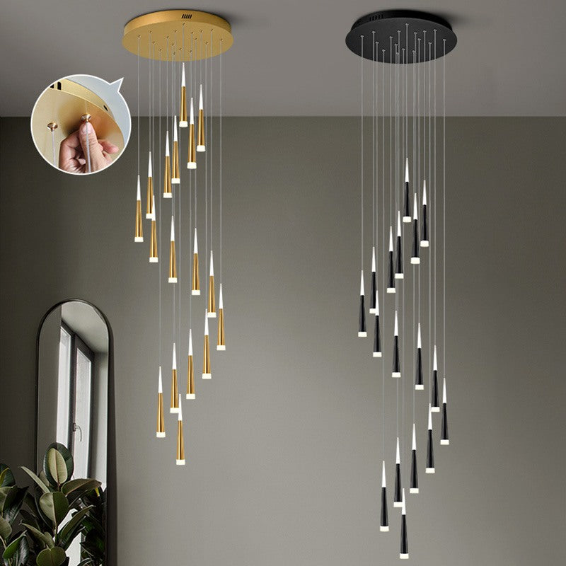 Antizer Meteor Shower Chandelier for Staircase