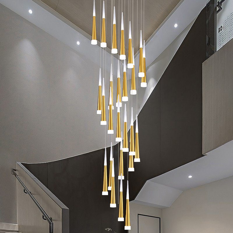 Antizer Meteor Shower Chandelier for Staircase