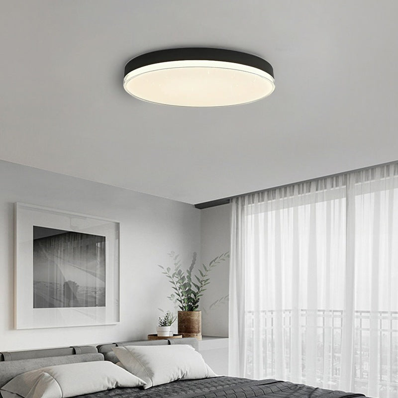 Antizer Mimixi Round Ceiling Lamp for Bedroom Black & White Φ19.7“H3.1“ / Φ50cm-H8cm Three-Color Changing Light