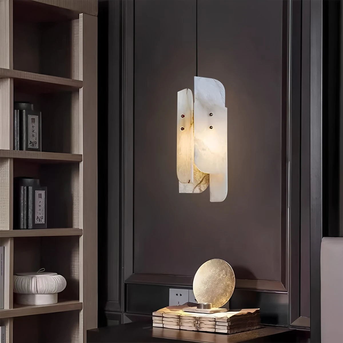 Antizer Minimalist Art Splicing Spanish Alabaster Pendant Light