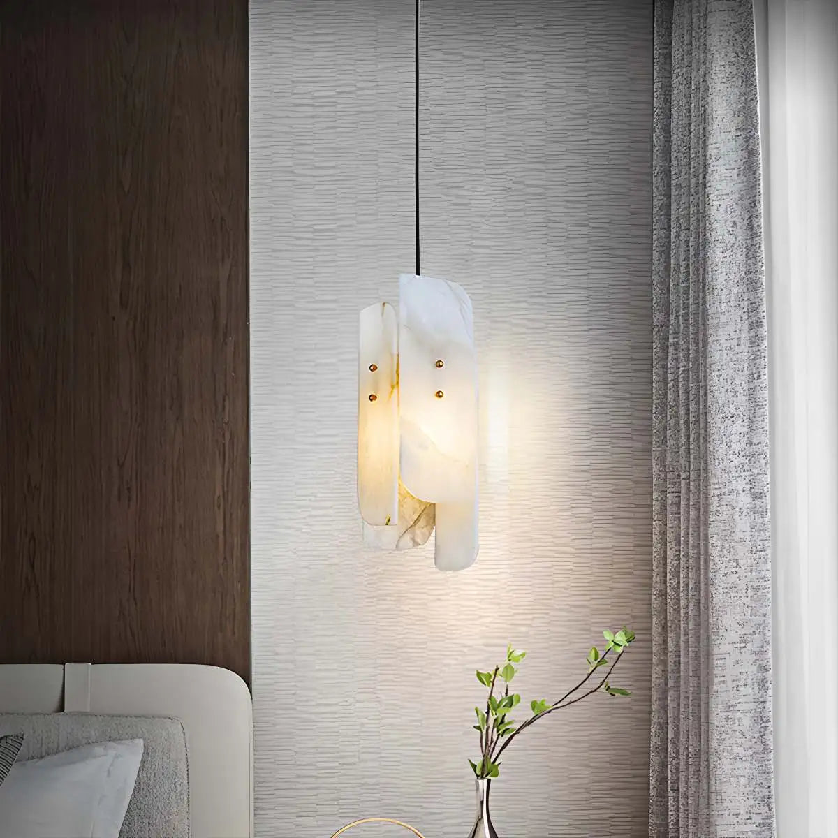 Antizer Minimalist Art Splicing Spanish Alabaster Pendant Light