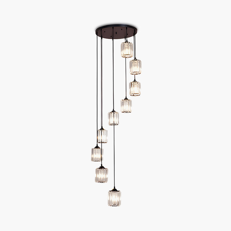 Antizer Kristy Modern Minimalist Glass Chandelier