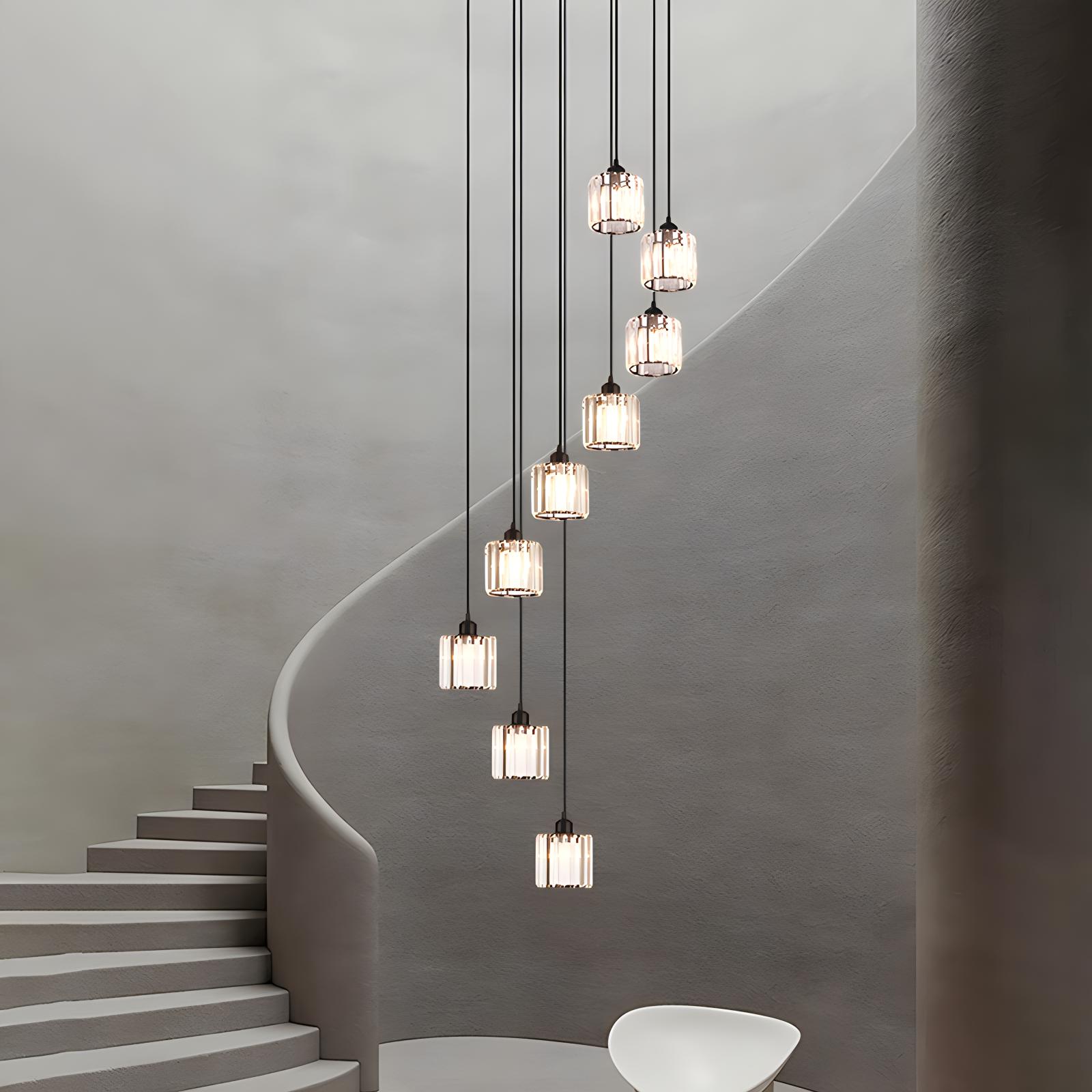 Antizer Kristy Modern Minimalist Glass Chandelier