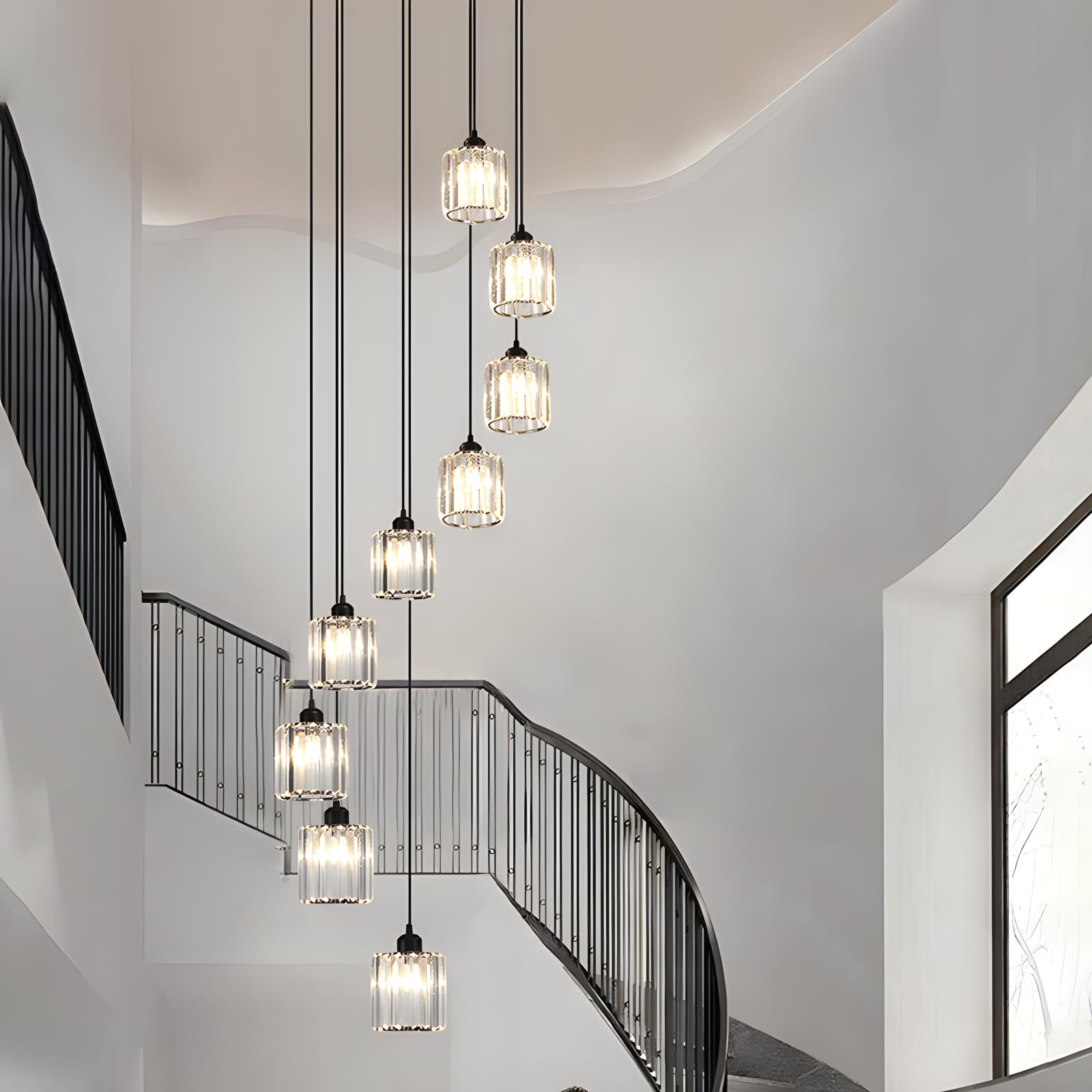 Antizer Kristy Modern Minimalist Glass Chandelier