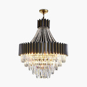 Antizer Modern Black Gold Luxury Crystal Chandelier