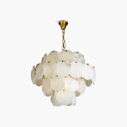 Antizer Modern Round Shell Spanish Alabaster Chandelier