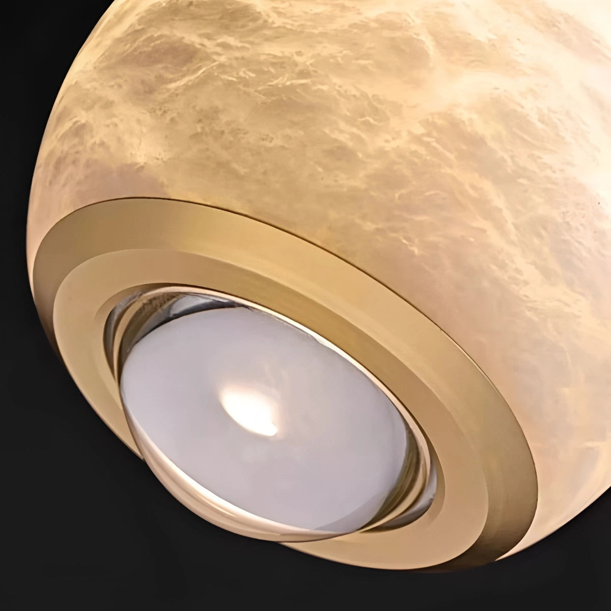 modern alabaster pendant light